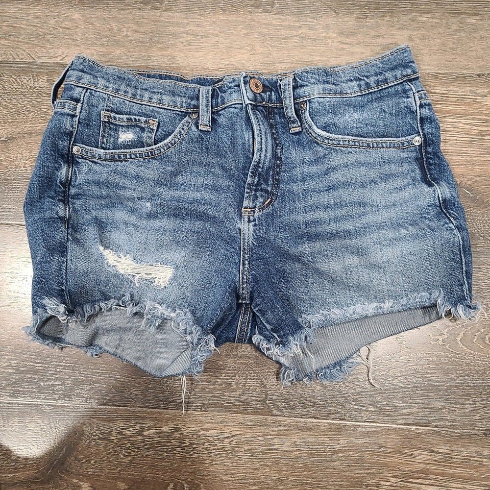 Silver Jean Shorts